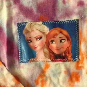 New! Disney Ana Elsa Frozen tie dye T-shirt girls XS